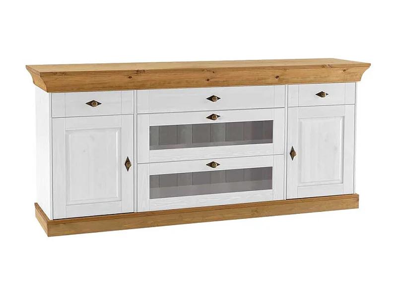Sideboard in Weiß Holz Landhaus