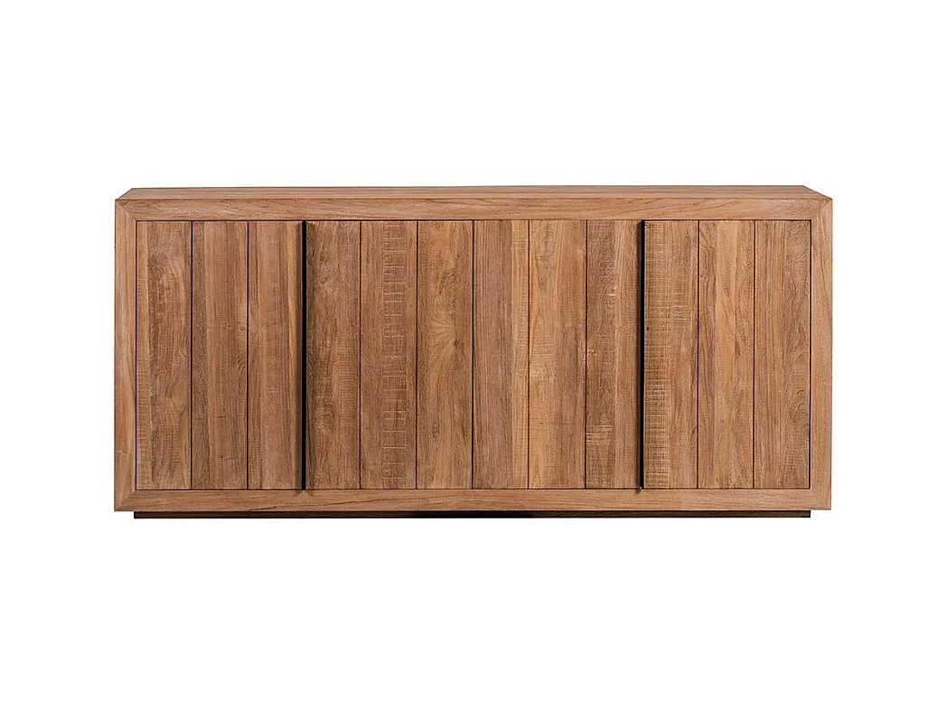 Esszimmersideboard aus teilmassivem Teakholz 200 cm breit