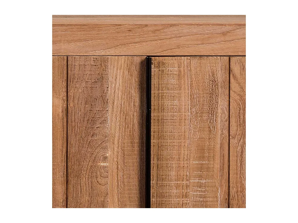 Esszimmersideboard aus teilmassivem Teakholz 200 cm breit