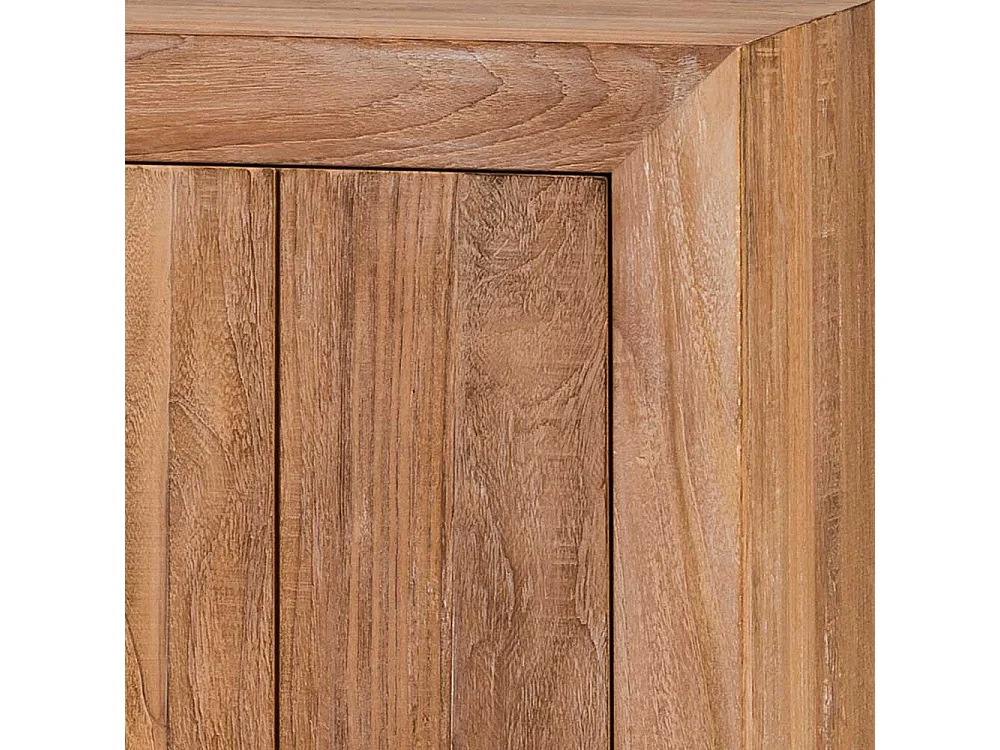 Esszimmersideboard aus teilmassivem Teakholz 200 cm breit