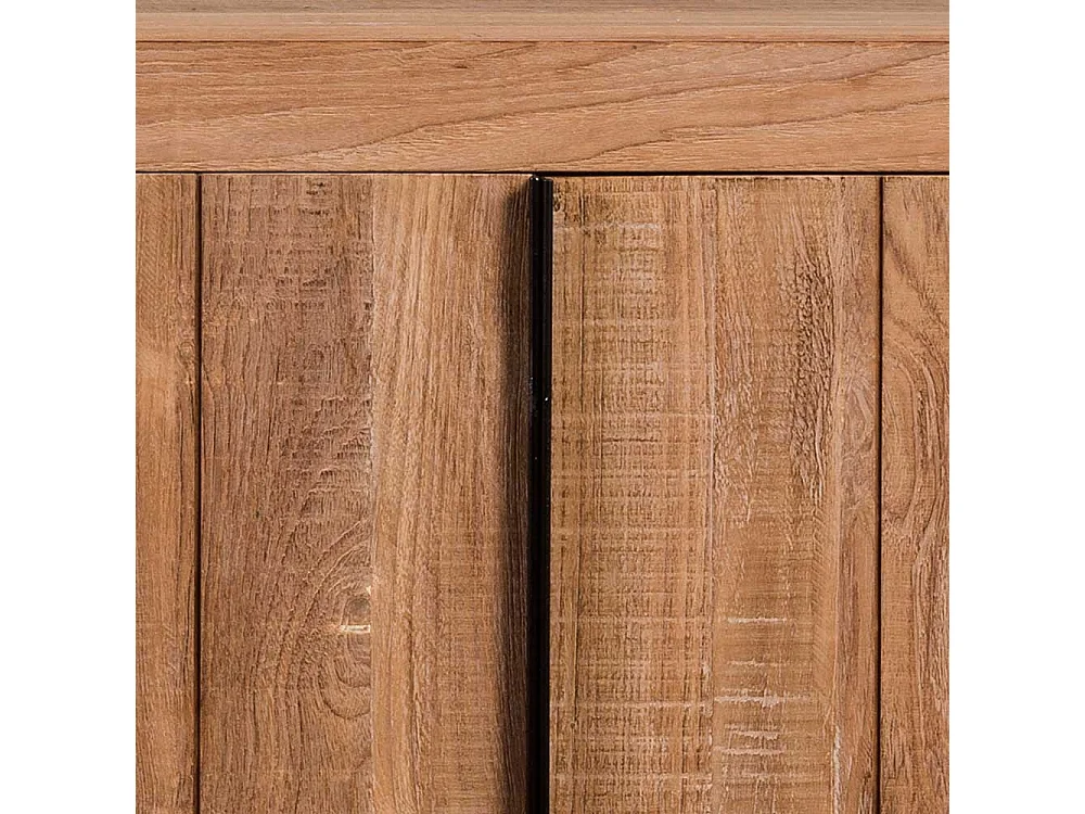 Esszimmersideboard aus teilmassivem Teakholz 200 cm breit