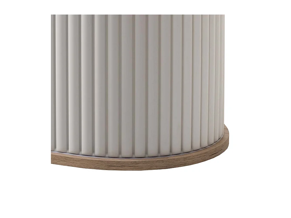 Rolladen Büroschrank in Weiß Eiche abschließbar