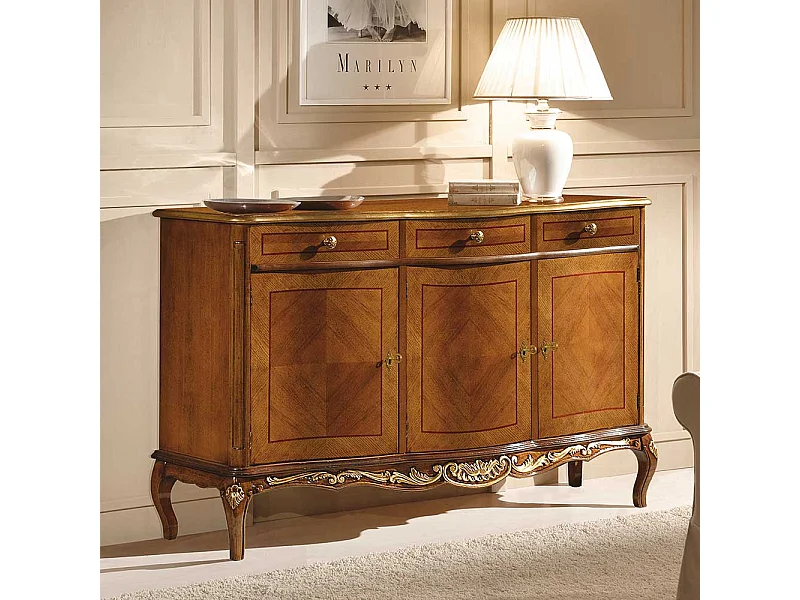 Esszimmerkommode in Nussbaumfarben 150 cm breit