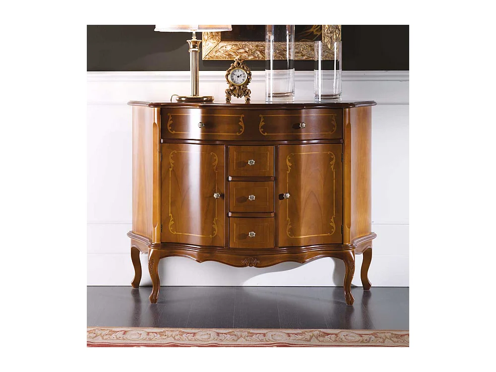 Barock Sideboard Nussbaum furniert 120 cm