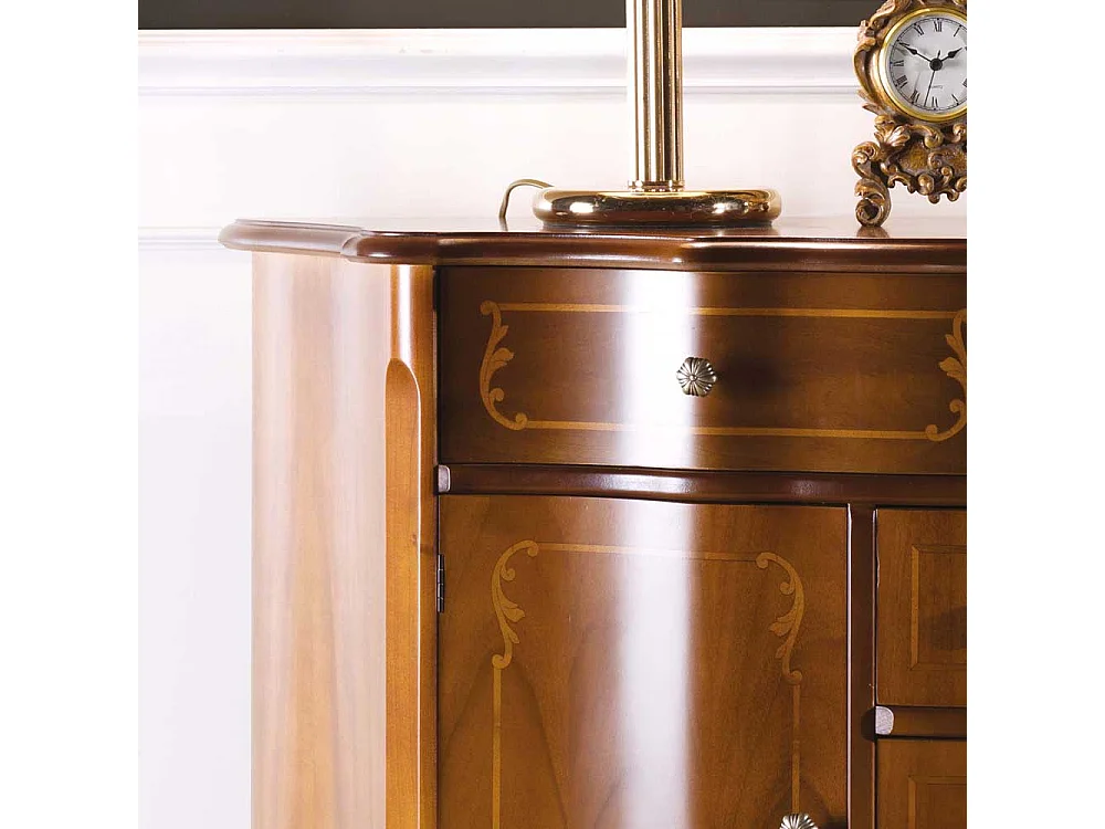 Barock Sideboard Nussbaum furniert 120 cm