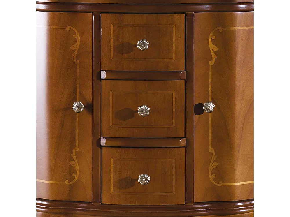 Barock Sideboard Nussbaum furniert 120 cm