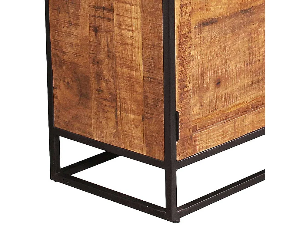 Sideboard aus Mangobaum Massivholz drei Schubladen und drei Türen
