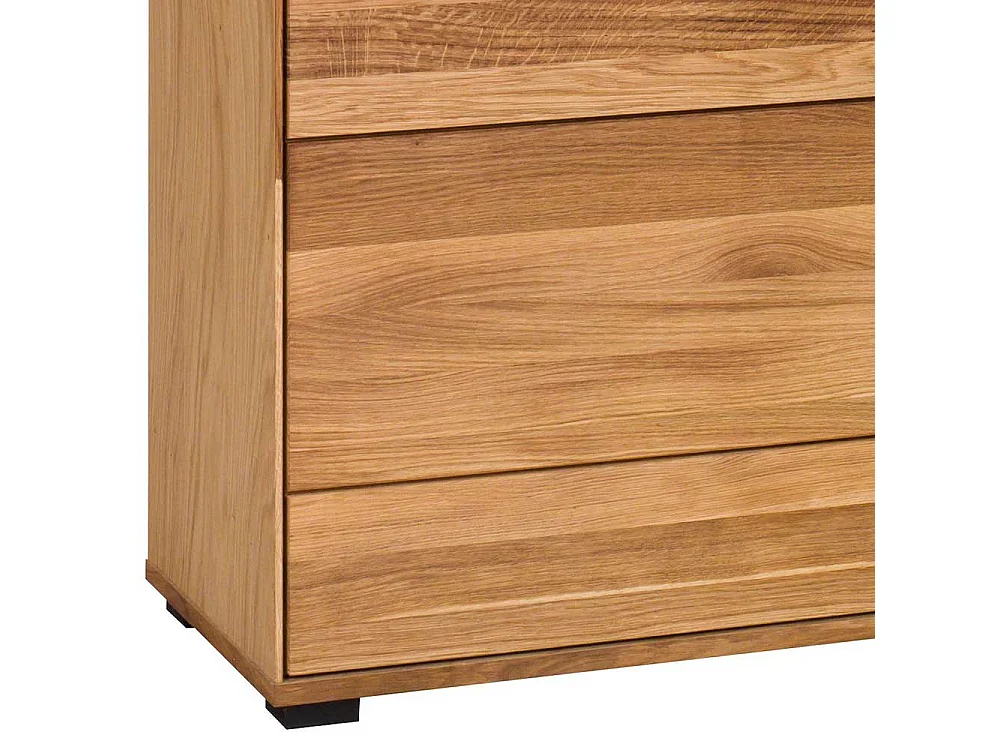 Sideboard teilmassiv in Eichefarben drei Schubladen und Türen