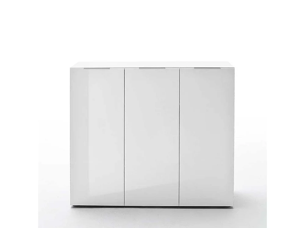 Flur Sideboard in Weiß Hochglanz Schuhe
