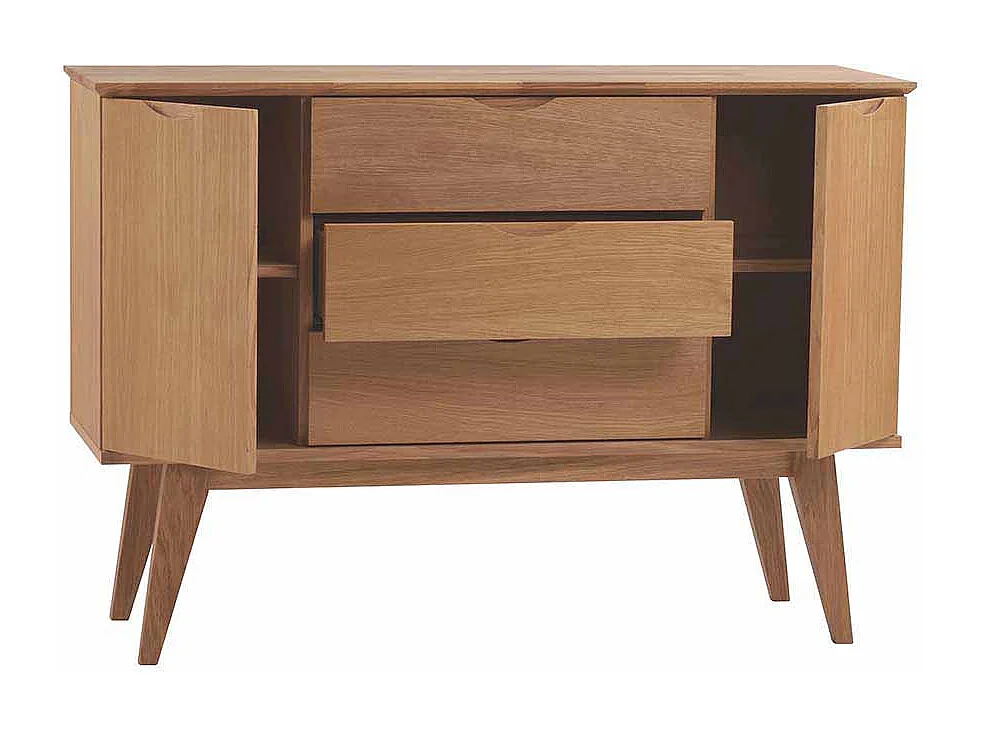 Wohnzimmer Sideboard mit Eiche Furnier 120 cm