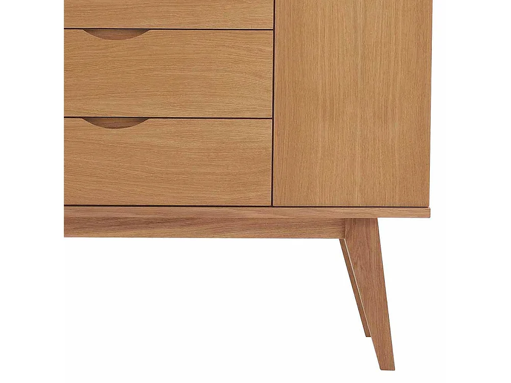 Wohnzimmer Sideboard mit Eiche Furnier 120 cm