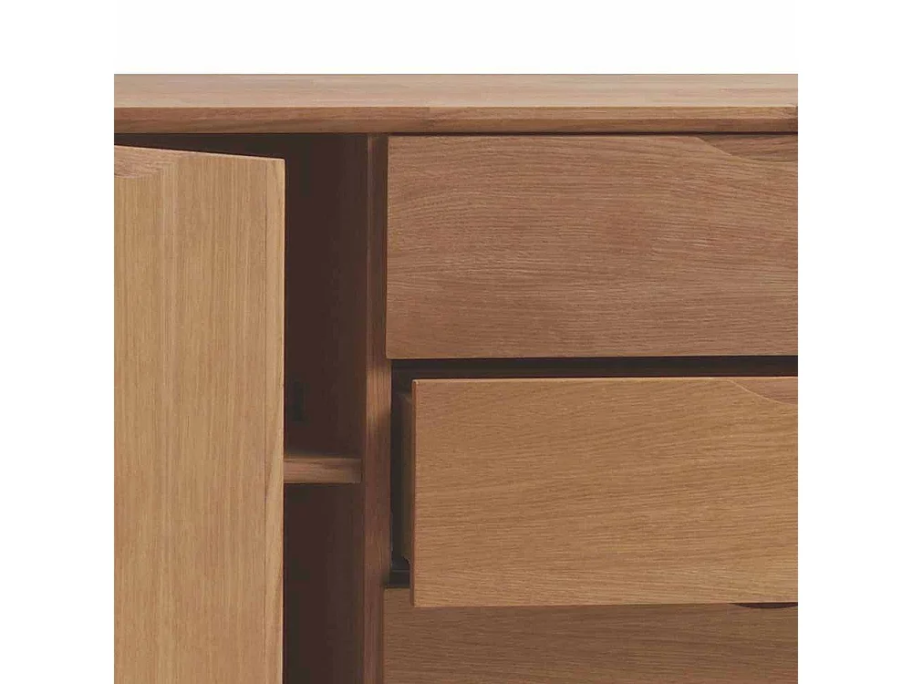 Wohnzimmer Sideboard mit Eiche Furnier 120 cm