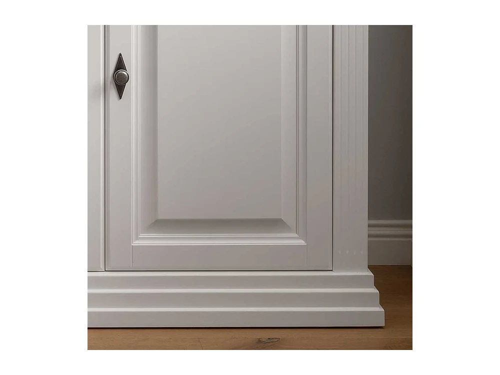 Sideboard Country Stil in Weiß Eichefarben