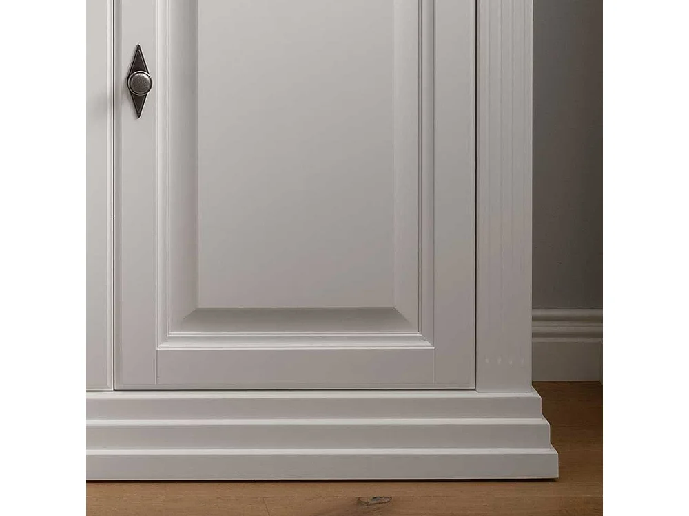 Sideboard Country Stil in Weiß Eichefarben