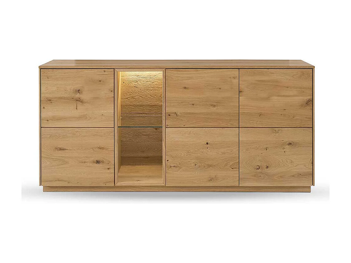 Esszimmersideboard massiv aus Wildeiche Massivholz 3 Drehtüren