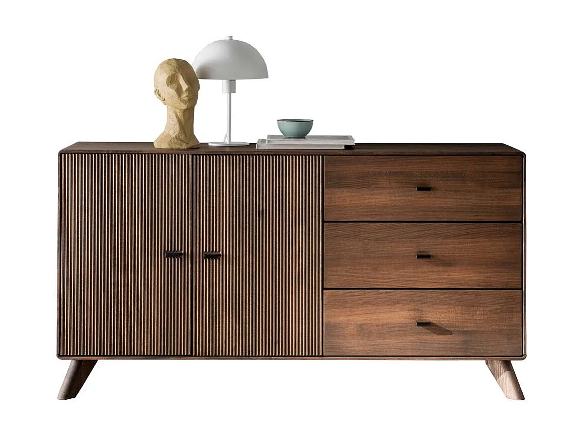 Esszimmersideboard massiv aus Kernbuche Massivholz braun geölt