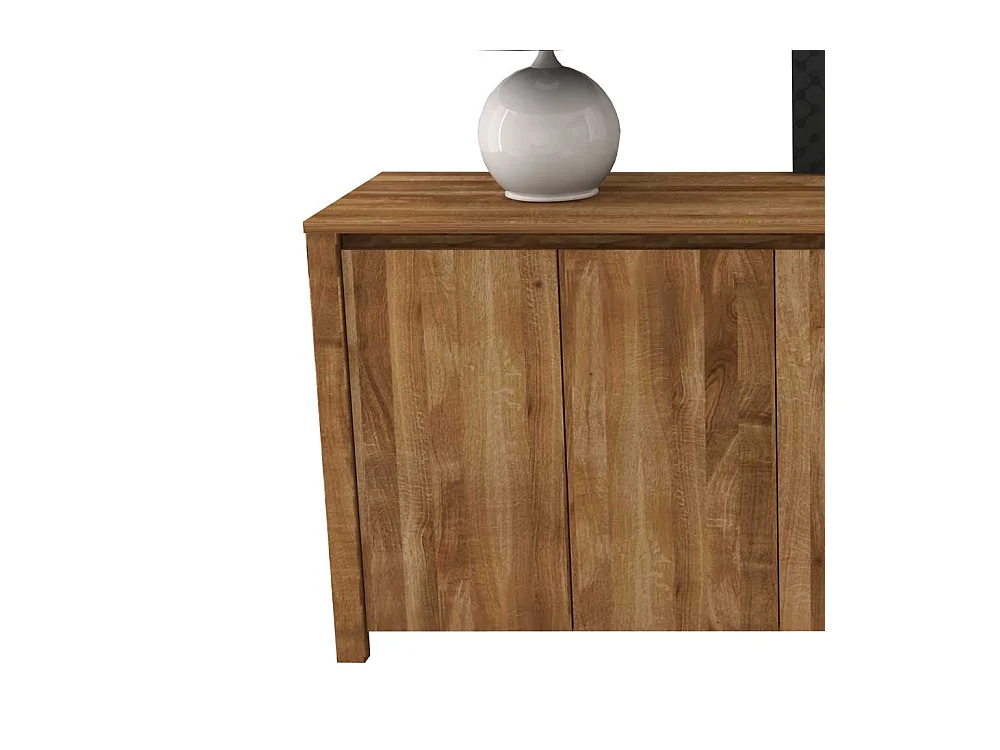 Wildeiche Sideboard mit 4 Türen massiv geölt
