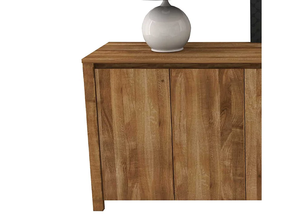 Wildeiche Sideboard mit 4 Türen massiv geölt