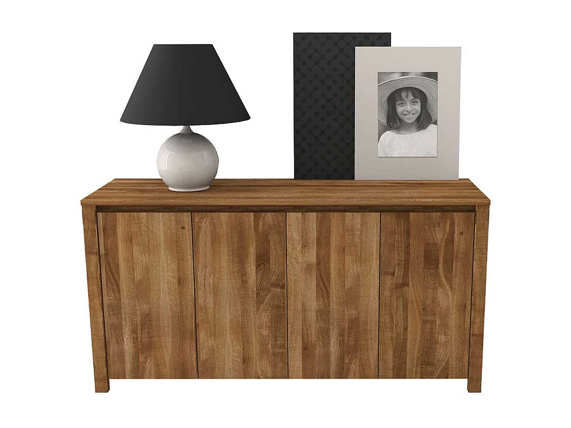 Wildeiche Sideboard mit 4 Türen massiv geölt