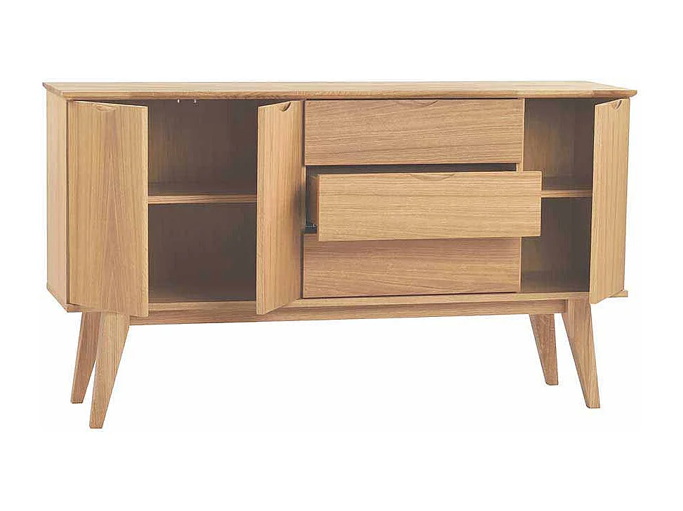 Sideboard mit Eiche Furnier 150 cm breit