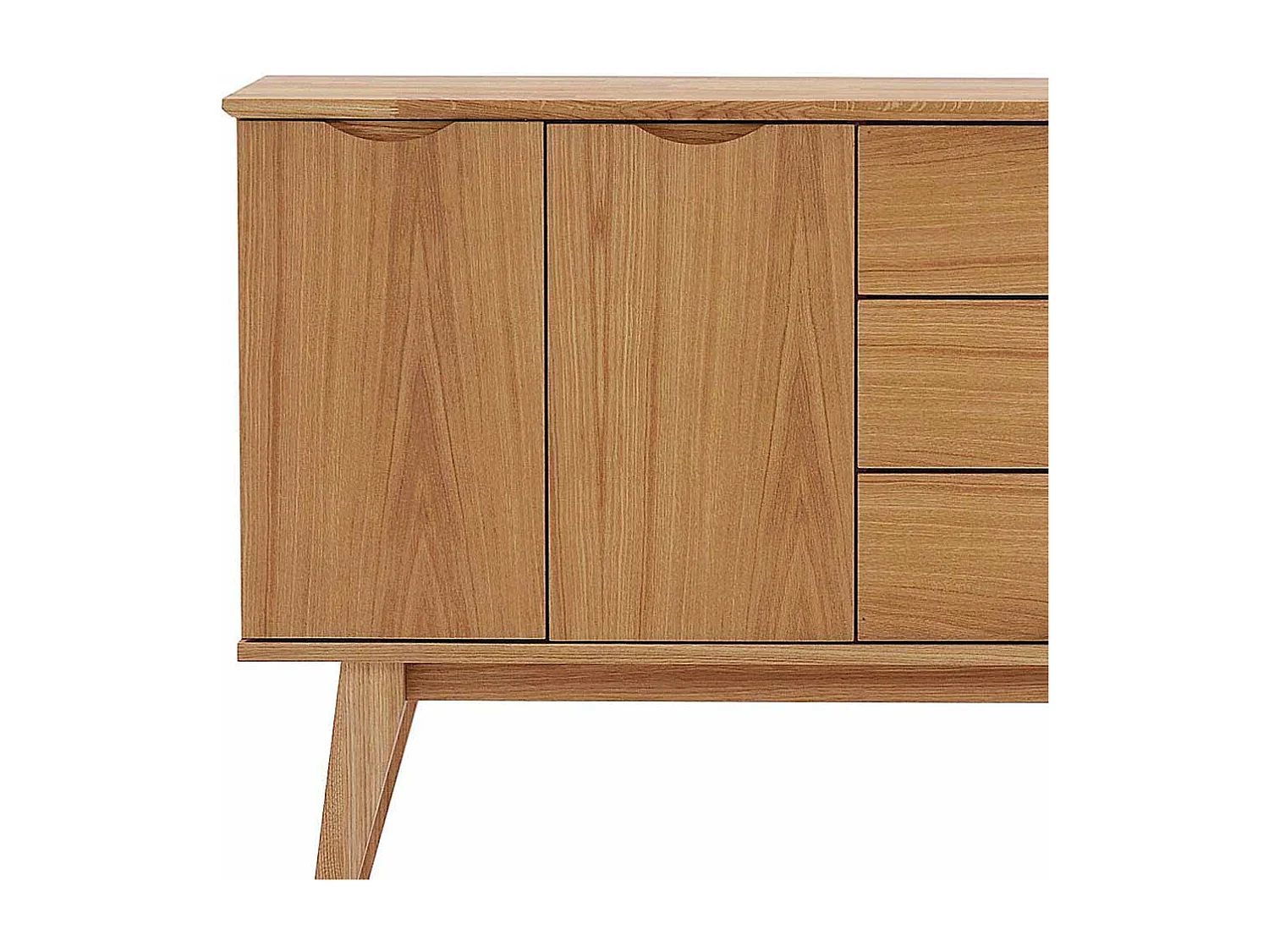 Sideboard mit Eiche Furnier 150 cm breit