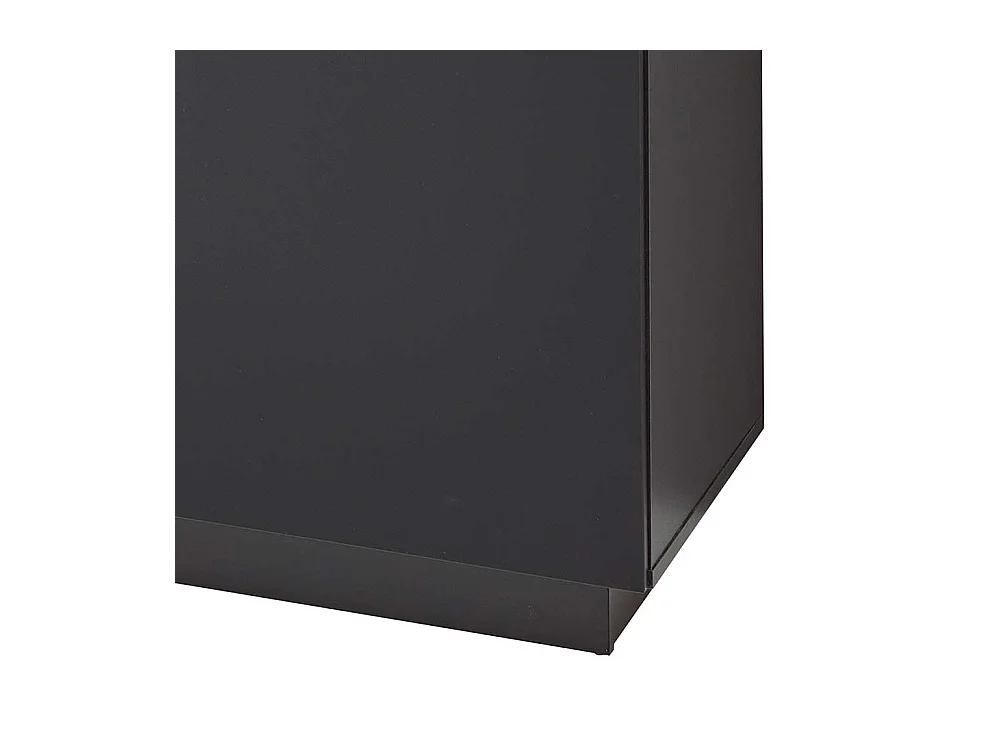 XL Sideboard modern in Schwarz und Wildeiche NB 240 cm breit