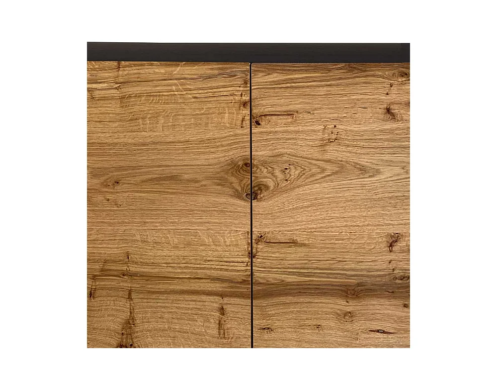 Design Sideboard in Eichefarben Schwarz