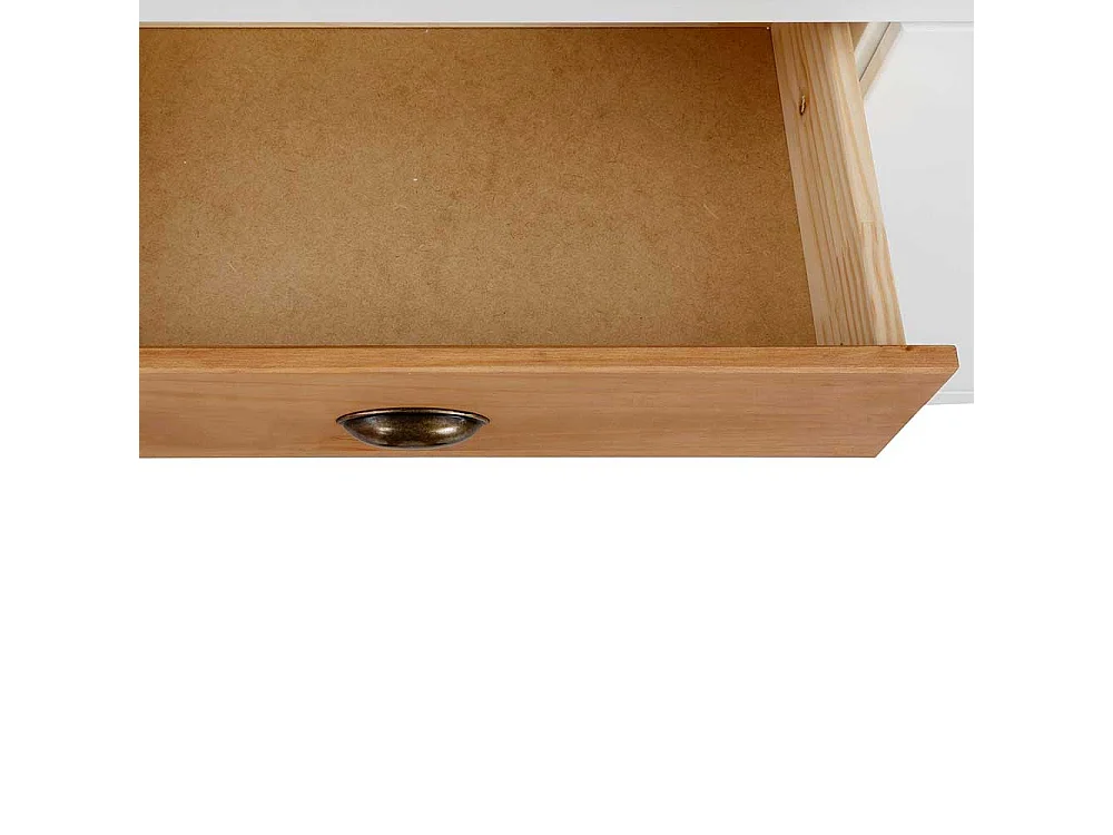 Esszimmersideboard im Landhausstil Kieferfarben und Weiß