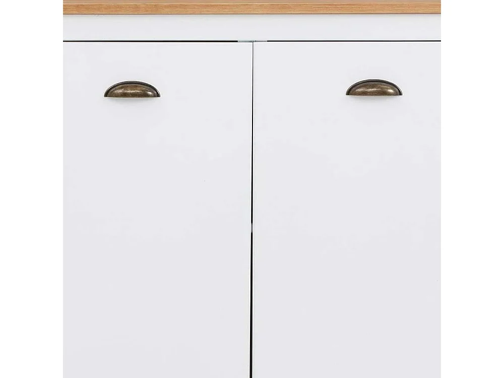 Esszimmersideboard im Landhausstil Kieferfarben und Weiß