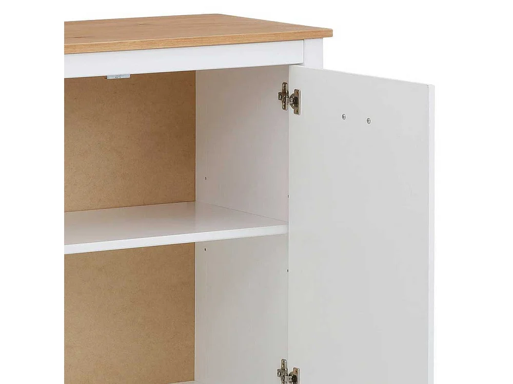 Esszimmersideboard im Landhausstil Kieferfarben und Weiß