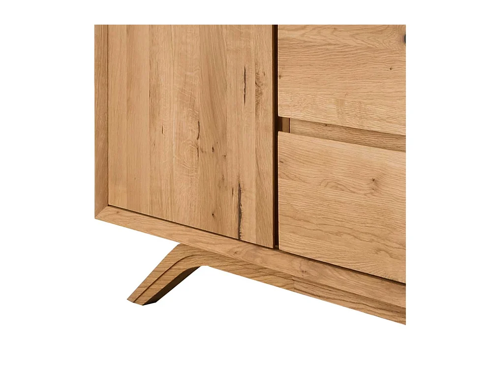 Esszimmersideboard Vollholz - Wildeiche geölt 180 cm breit