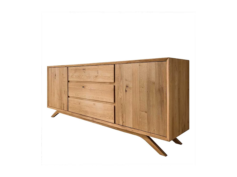 Esszimmersideboard Vollholz - Wildeiche geölt 180 cm breit