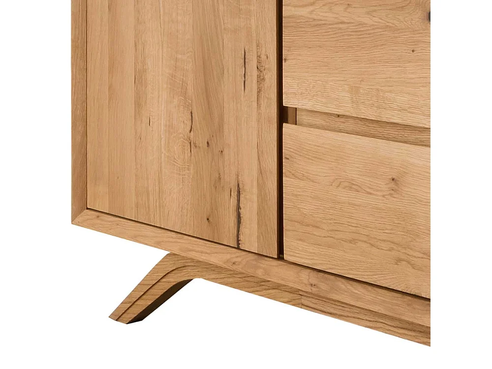 Esszimmersideboard Vollholz - Wildeiche geölt 180 cm breit