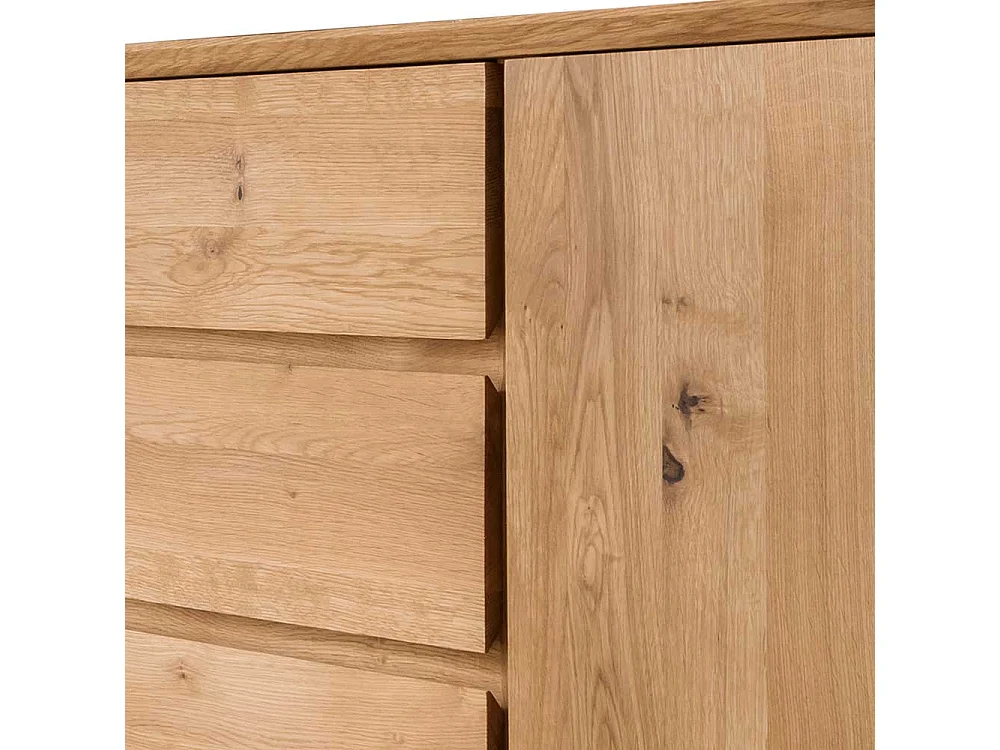 Esszimmersideboard Vollholz - Wildeiche geölt 180 cm breit
