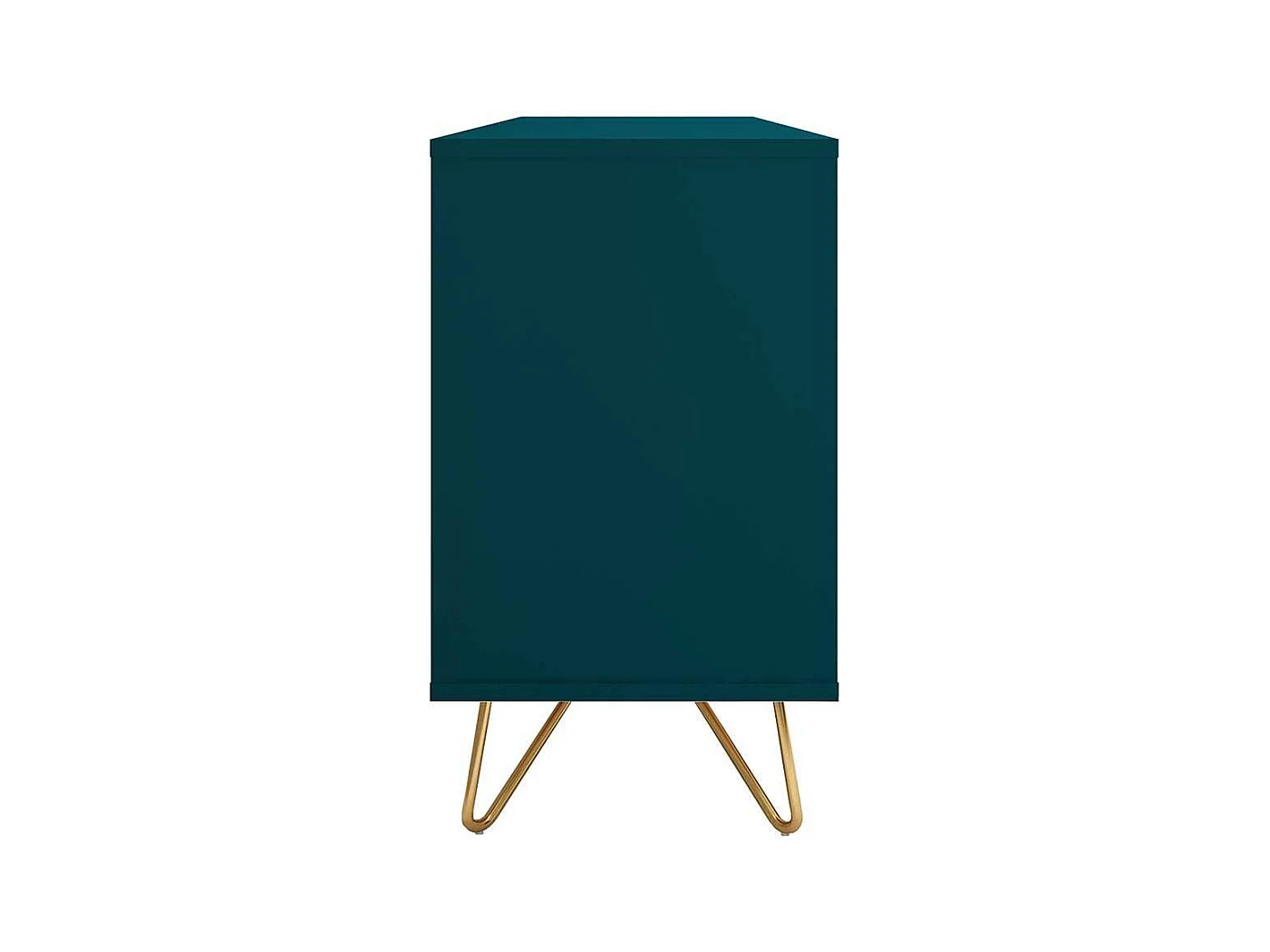 Wohnzimmerkommode in Petrol und Goldfarben 150 cm breit