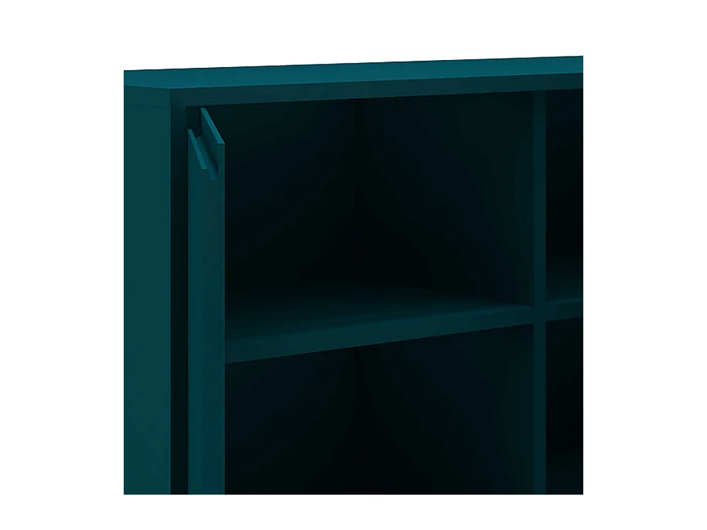 Wohnzimmerkommode in Petrol und Goldfarben 150 cm breit