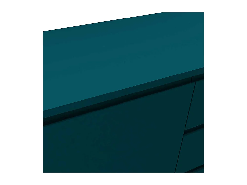 Wohnzimmerkommode in Petrol und Goldfarben 150 cm breit