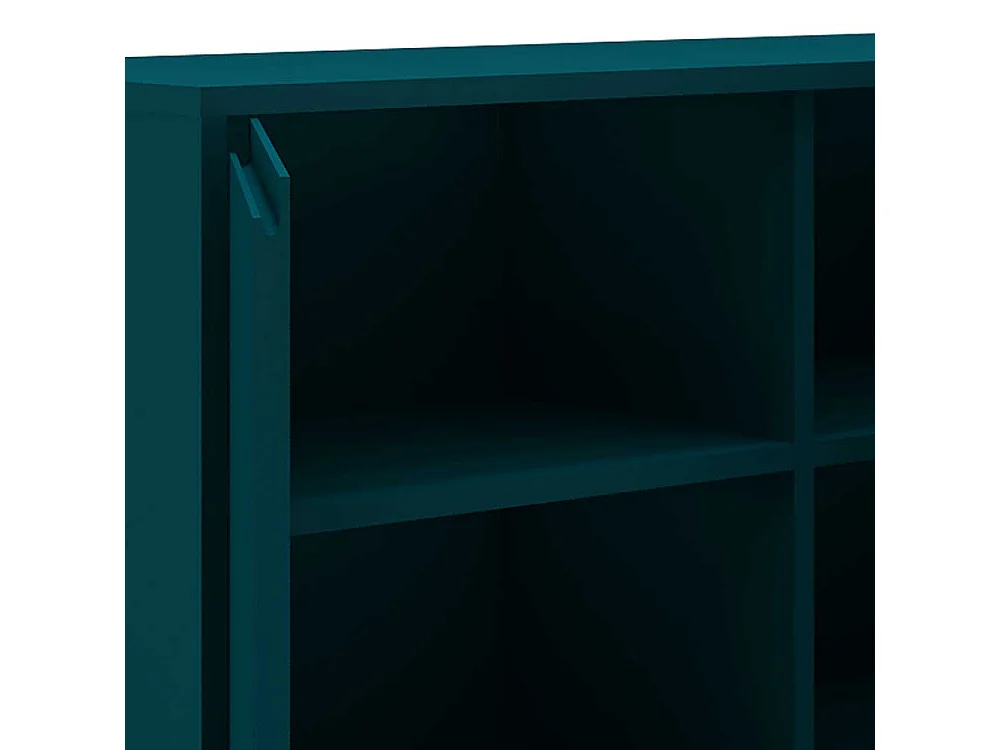 Wohnzimmerkommode in Petrol und Goldfarben 150 cm breit