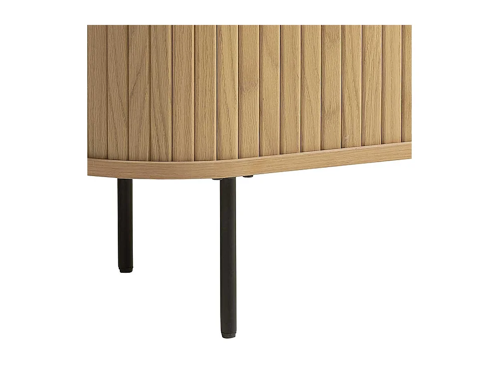 Schiebetüren Sideboard im Skandi Design Vierfußgestell aus Metall