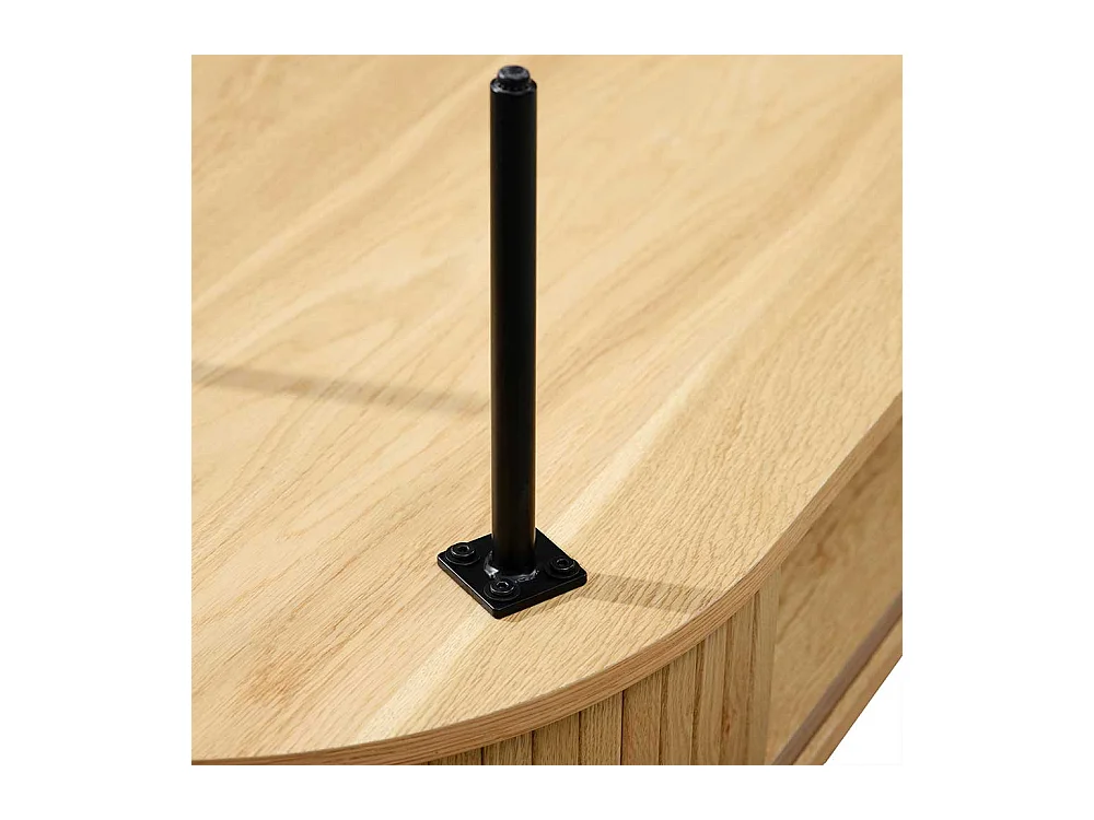 Schiebetüren Sideboard im Skandi Design Vierfußgestell aus Metall