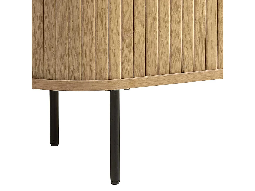 Schiebetüren Sideboard im Skandi Design Vierfußgestell aus Metall