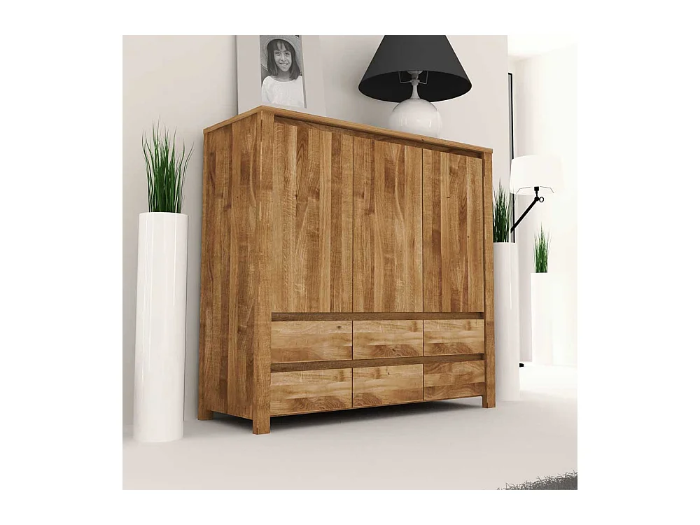 Esszimmer Anrichte aus Wildeiche Massivholz 115 cm