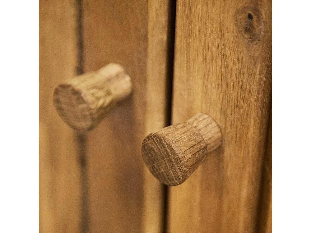 Wohnzimmer Sideboard aus Wildeiche Massivholz Landhaus