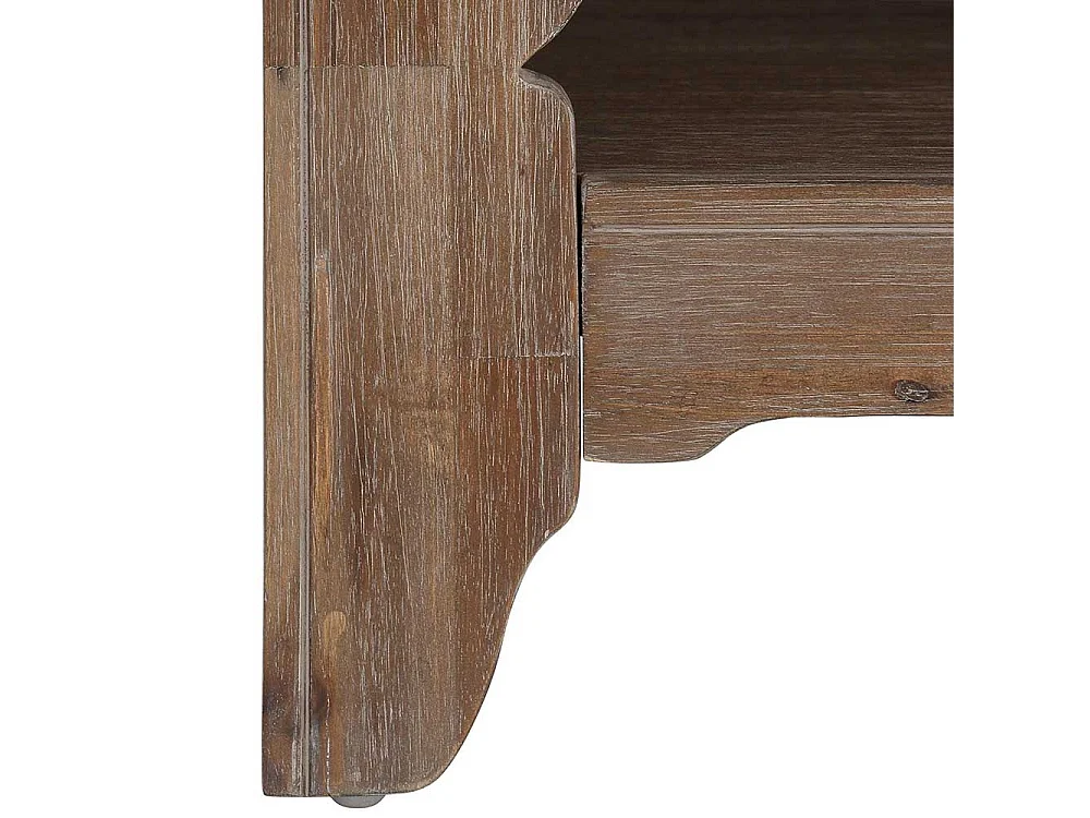 Esszimmersideboard in Akazie White Wash massiv Vintage Design