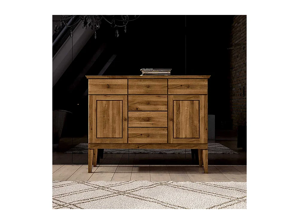 Anrichte aus Wildeiche Massivholz 100 cm hoch