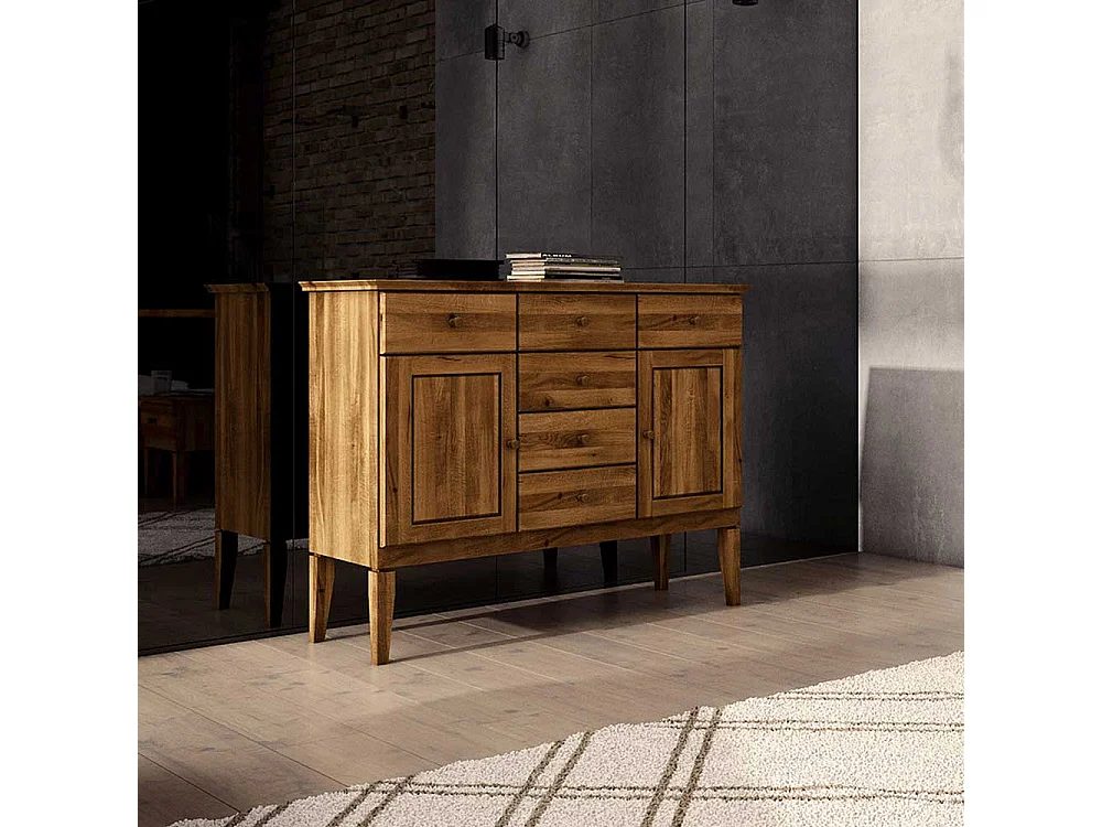 Anrichte aus Wildeiche Massivholz 100 cm hoch