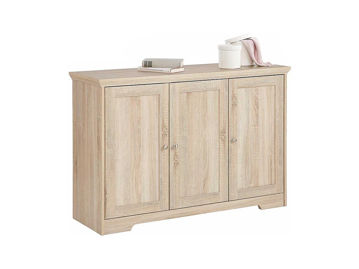 3 türiges Sideboard in Eichefarben 120 cm breit