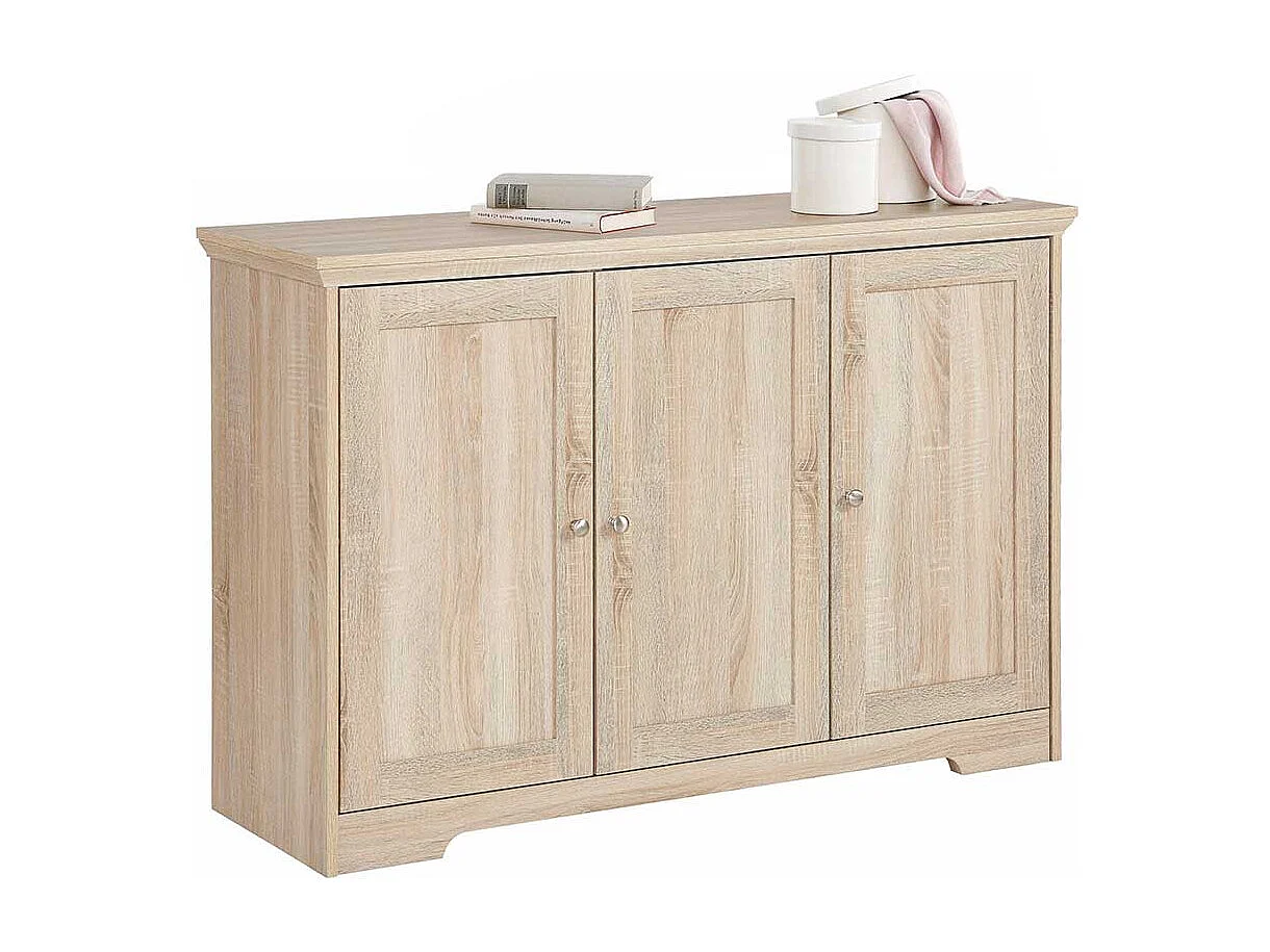 3 türiges Sideboard in Eichefarben 120 cm breit