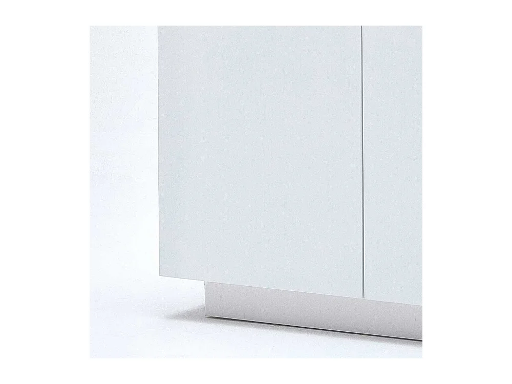 Sideboard in Weiß mit Wildeiche massiv