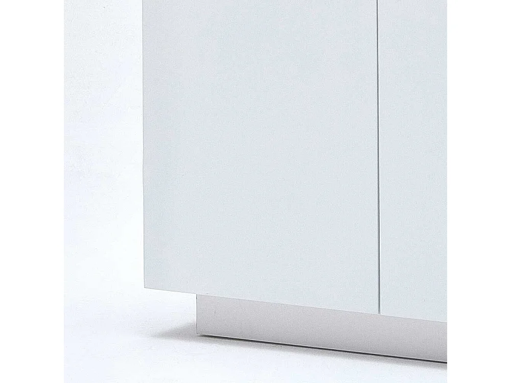 Sideboard in Weiß mit Wildeiche massiv